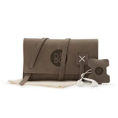 Custom Leather Cord and Earbud Organizer Duo