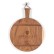 Madera Round Caribbean Walnut Charcuterie Board - Round 22.5'' x 18''