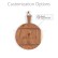 Madera Round Caribbean Walnut Charcuterie Board - Round 22.5'' x 18''