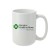 White Ceramic Coffee Mug - 15 oz. - With Your Partner Logo
