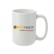 White Ceramic Coffee Mug - 15 oz. - With Your Partner Logo