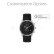 Stainless Steel Black Strap Unisex Watch - 44mm
