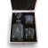 Whiskey Decanter & Two Glass Gift Set in Wooden Box