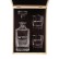 Whiskey Decanter & Two Glass Gift Set in Wooden Box