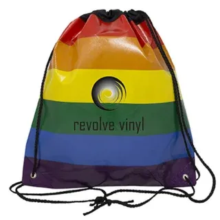 Jumbo Pride Rainbow Drawstring Backpack
