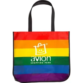Large Pride Rainbow Laminated Tote