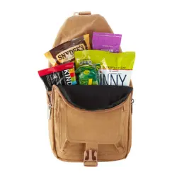Washable Paper Sling Backpack & Snacks Gift Set