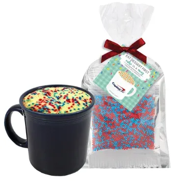 DIY Mug Cake in a Cup with Your Brand Color Sprinkles
