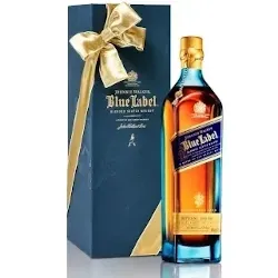 Engraved Johnnie Walker Blue Label Scotch 750ml with Elegant Gift Bag