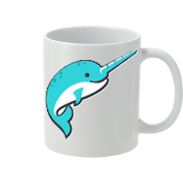 White Ceramic Coffee Mug - 11 oz.