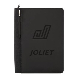 Vienna Heathered Zippered Padfolio with FSC® Mix Paper