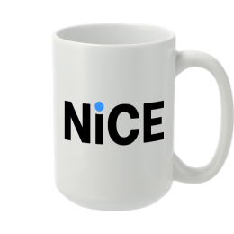 White Ceramic Coffee Mug - 15 oz.