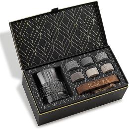 The Connoisseur's ROCKS Whiskey Chilling Stones Gift Set - Reserve Glass Edition (UK/EU/APAC)