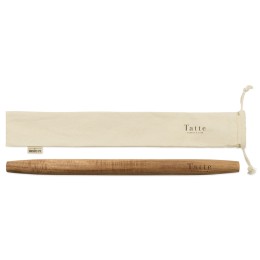 La Cuisine French Rolling Pin with Storage Bag - Wood