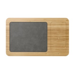 Auden Bamboo Wireless Charging Mouse Pad