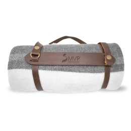 Elliston Wool Blend Blanket Roll - Black