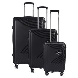 Wildcraft Onyx Set Of 3 (Cabin-Medium-Large) Hard Trolly (India Only)