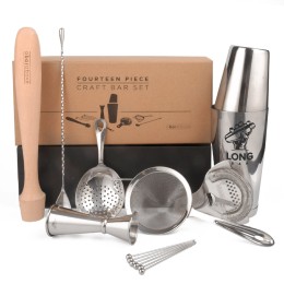 A Bar Above Stainless Steel Mixologist Craft Bar Set - 14 pc. (Engraved)