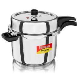Prestige Deluxe Alpha Svachh SS Pressure Cooker - 8L (India Only)