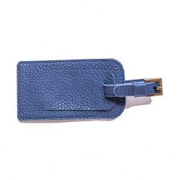 Pebble Leather Bag Tag