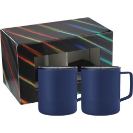 Rover Insulated Camp Mug Duo with Lids and Gift Box - 14 oz.