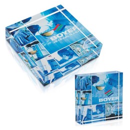 Square Acrylic Paperweight Award