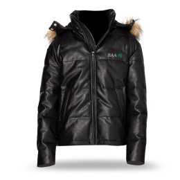 Threadfast Apparel Vegan Leather Puffer Jacket - Unisex