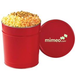 3-Flavored Gourmet Popcorn Tin - 3.5 Gallon