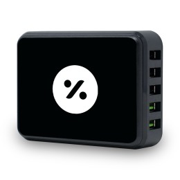 Custom HubbCity™ 5-Port USB Hub Charging Station