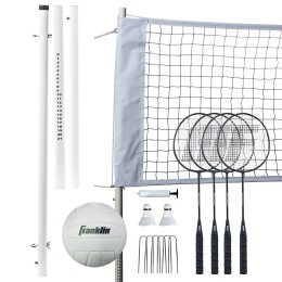 Franklin Sports Professional Volleyball/Badminton Combo Set