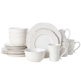 Pfaltzgraff® Abby White Stoneware Dinnerware Set - 16 pc.