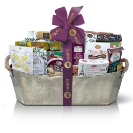The Ritz Gift Basket with Custom Ribbon