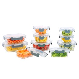 Glass Food Storage Containers - 20 pc.