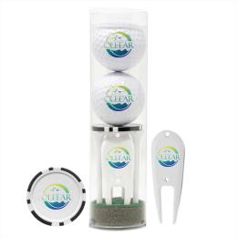 2-Ball w/Tees, Tool & Poker Chip Par Pack