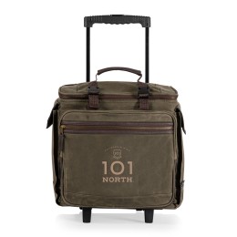 Somm Insulated Wine Bag with Rolling Cart - 12 Bottle