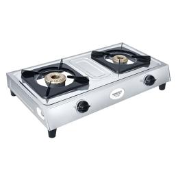 Maharaja Whiteline Trendy Plus SS 2B Gas Stove (India Only)