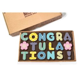 Mocha Misk'i® Congratulations Brownie Message