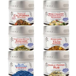 Gustus Vitae Taste of California Seasonings Collection - Set of 6