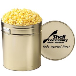 Gourmet Buttered Popcorn Tin – 6.5 Gallon