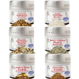 Gustus Vitae Taste of Greece Seasonings Collection - Set of 6