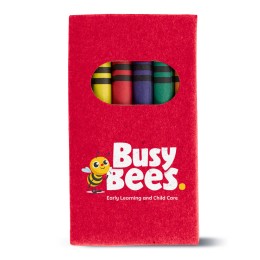 Crayon Set - 6 Pcs - Red