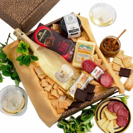 Italian Non-Alcoholic Sparkling Wine & Antipasto Gift Box