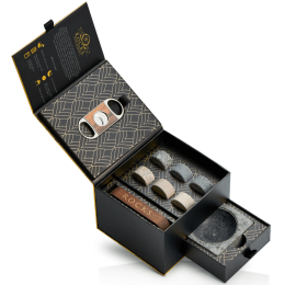 The Gentleman's ROCKS Whiskey Chilling Stones - Cigar Aficionado Gift Set (CANADA ONLY)