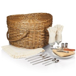 Heart Basket - Willow with Cream Lining