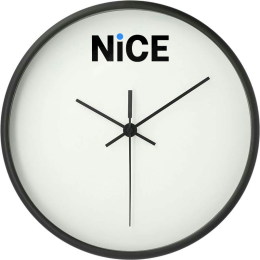 10" Circular Clock - Black Hands