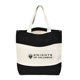 Striped Cotton Canvas Tote - 15 oz.