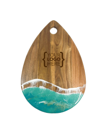 Acacia Rain Drop Resin Cheeseboard (Custom)