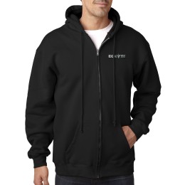 Bayside Made in the USA Heavyweight Full-Zip Hooded Sweatshirt
