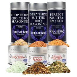 Gustus Vitae Classic Backyard BBQ Seasoning Collection - Set of 6