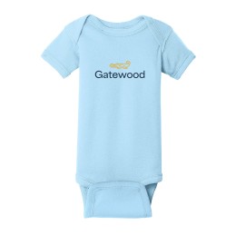 Rabbit Skins™ Infant Baby Rib Bodysuit Onesie - Short Sleeve